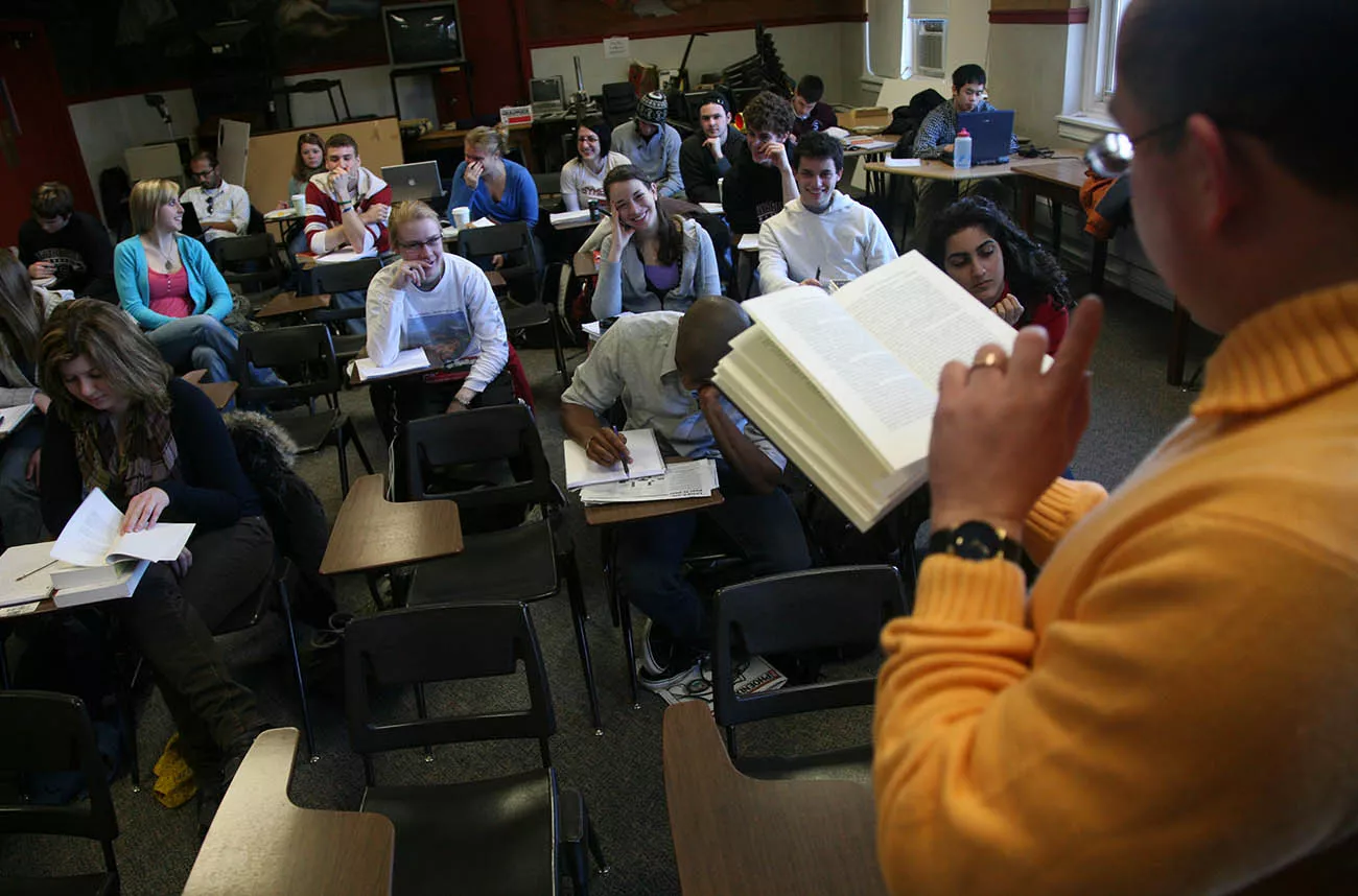 students in a classroom