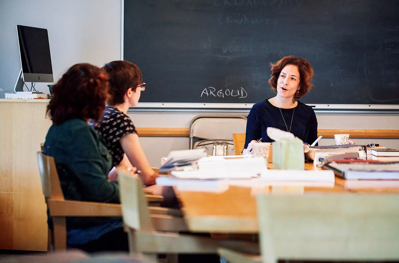 teacher in front of class