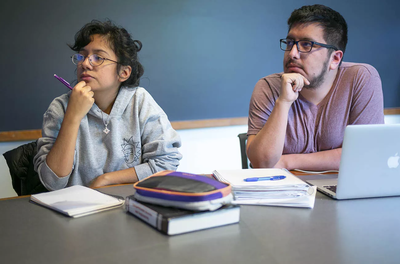 students in a classroom