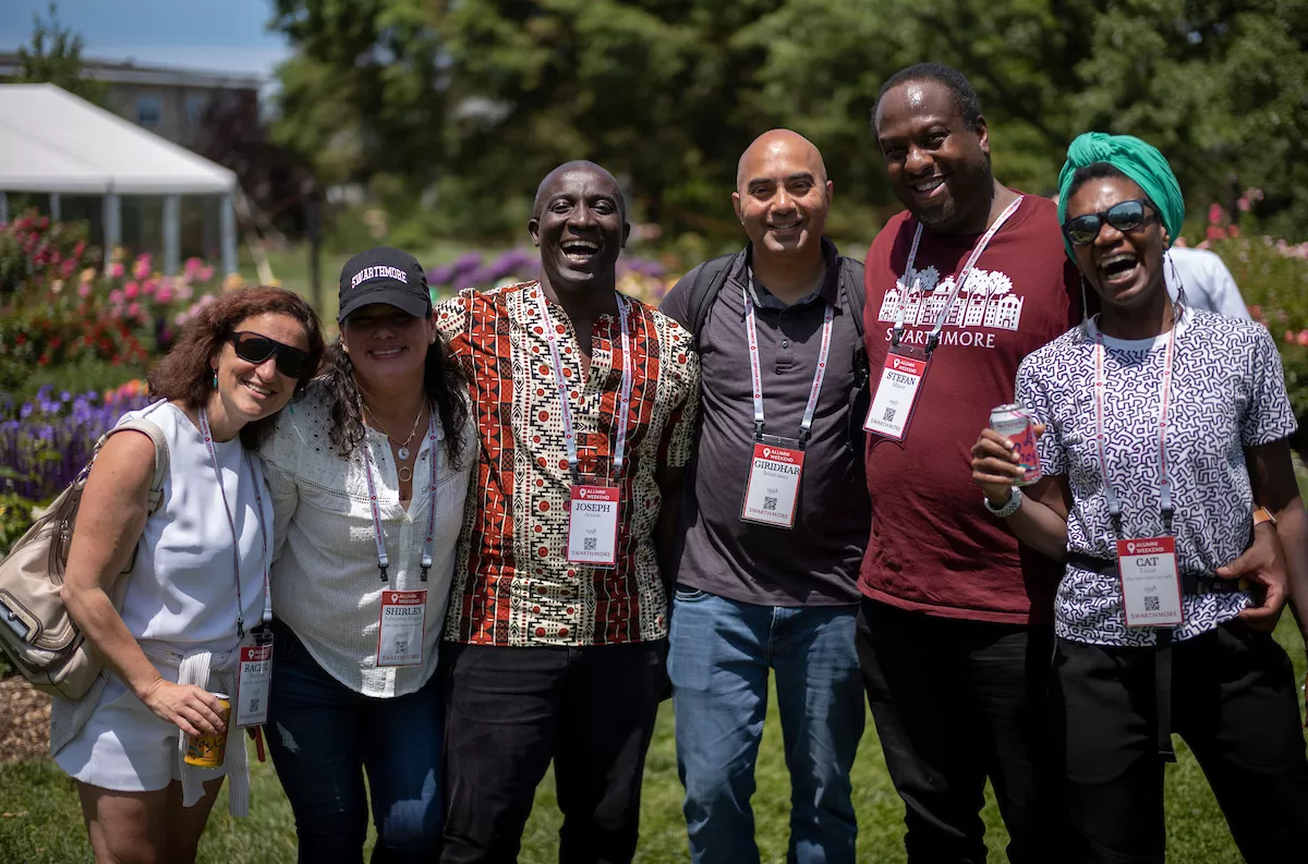 A group of alumni at Alumni Weekend. 