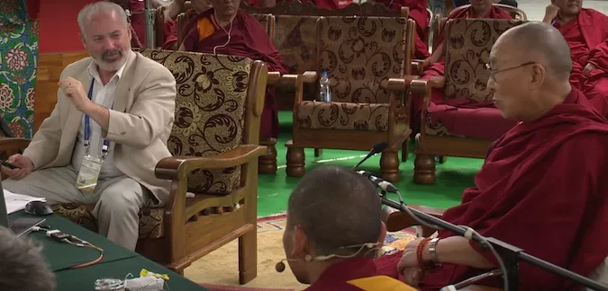 Scott Gilbert with the Dalai Lama