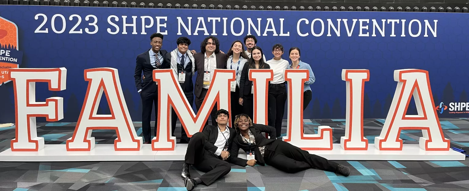 Students attending the 2023 SHPE Convention 