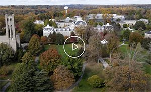 aerial of Swarthmore campus