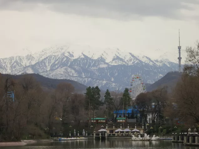 Central Park in Almaty, Kazakhstan