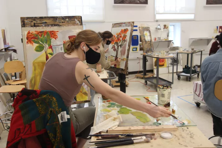 Painting I: Drawing into Painting class