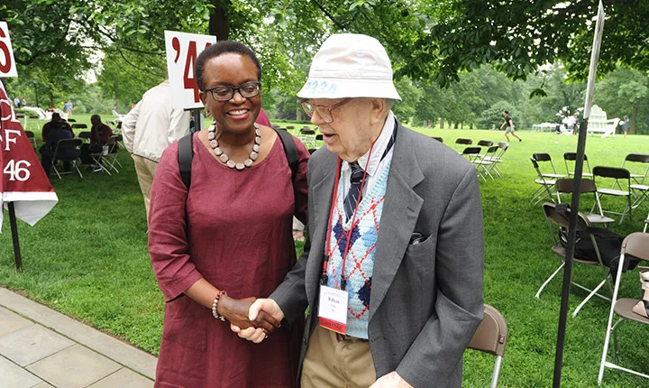 President Smith and William Nute Jr. '38