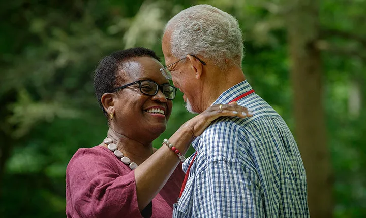 President Smith and Maurice Eldridge '61