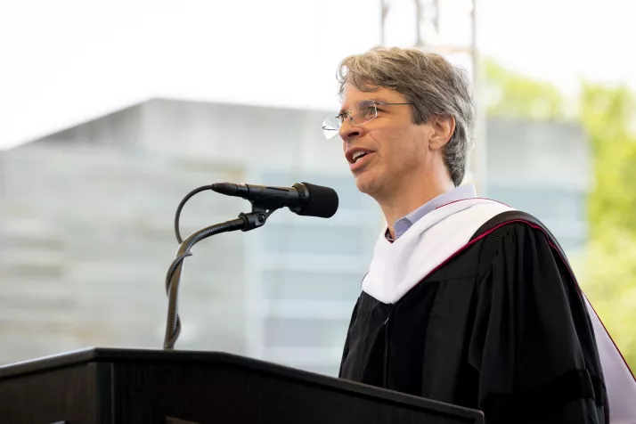 Honorary degree recipient Marshall Curry '92