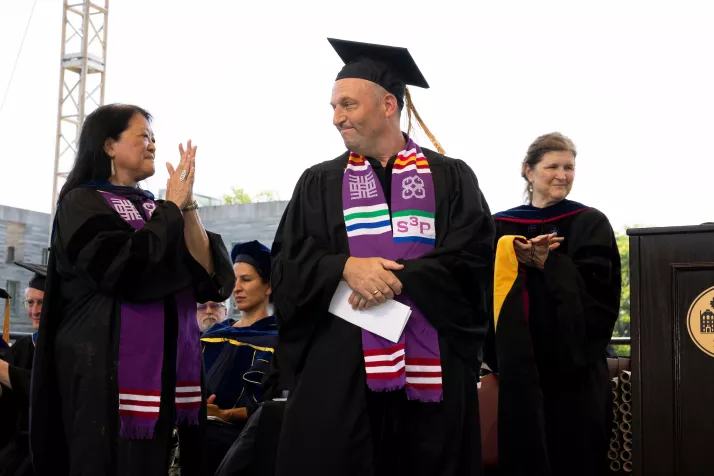 Honorary degree recipient Josh Green '92