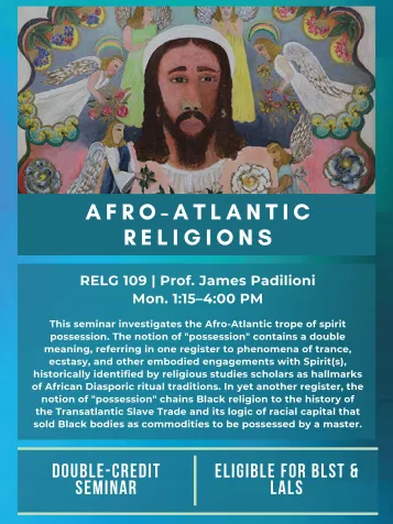 RELG 109. Afro-Atlantic Religions spring '22 posters