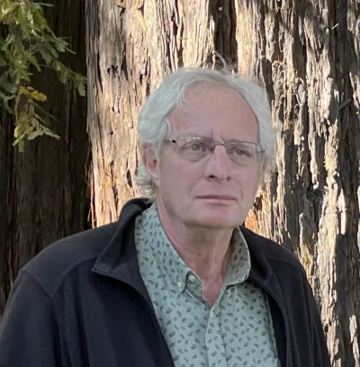 Professor Bob Weinberg among the Redwoods