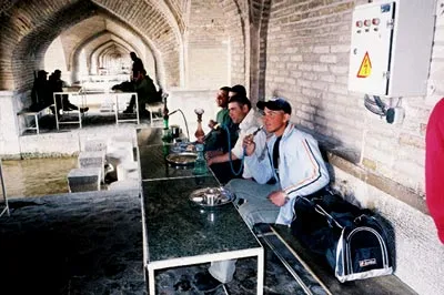 Inside the bridge of Isfahan 