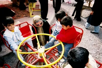 Children at the day care center in Bam 