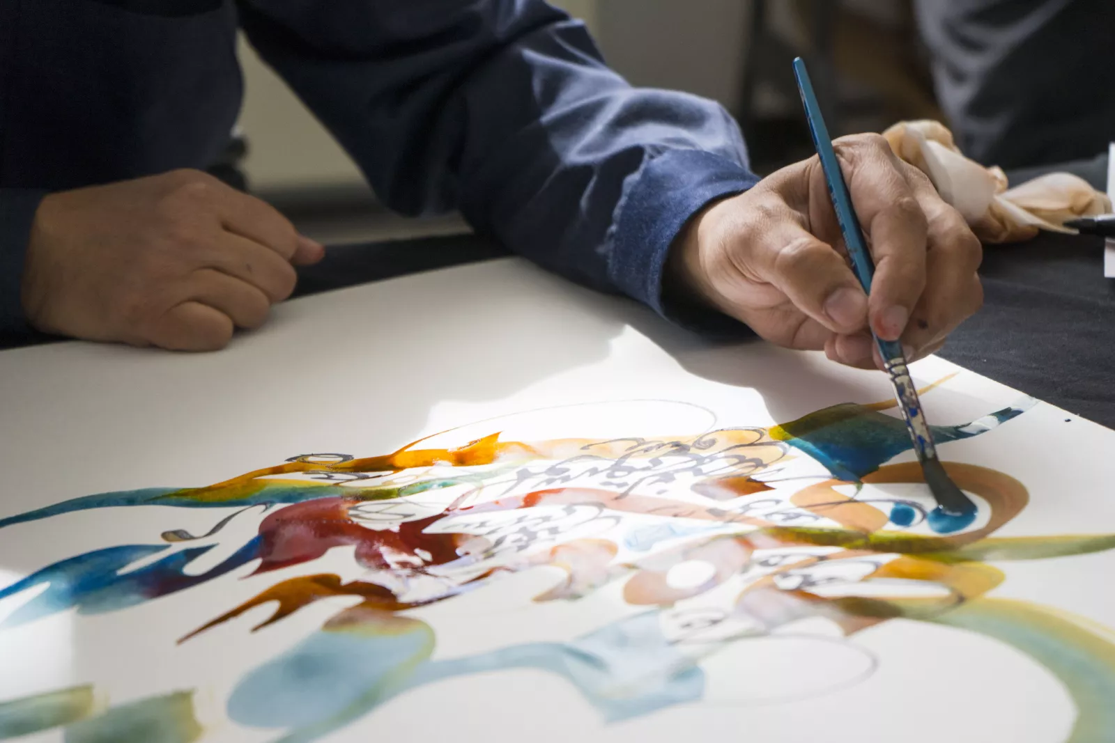 Close up of calligraphy