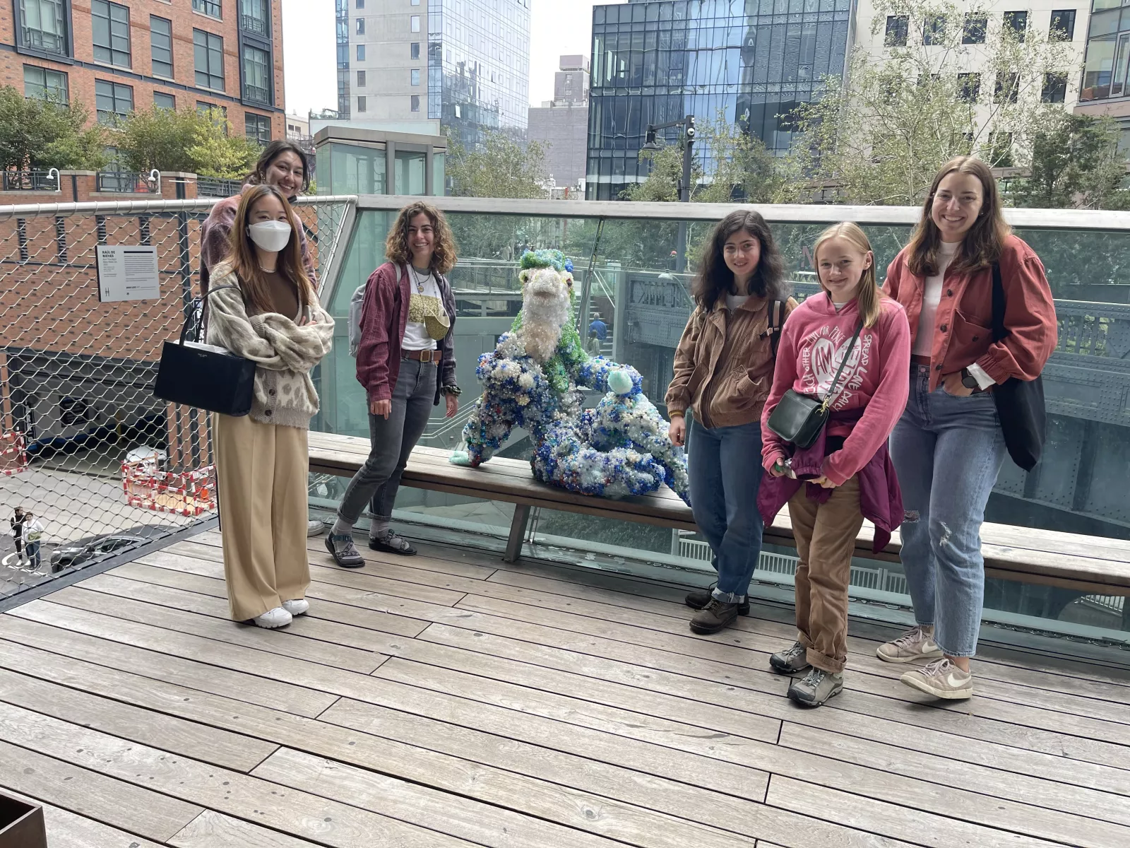 Professor Jody Joyner's Sculpture I class trip.