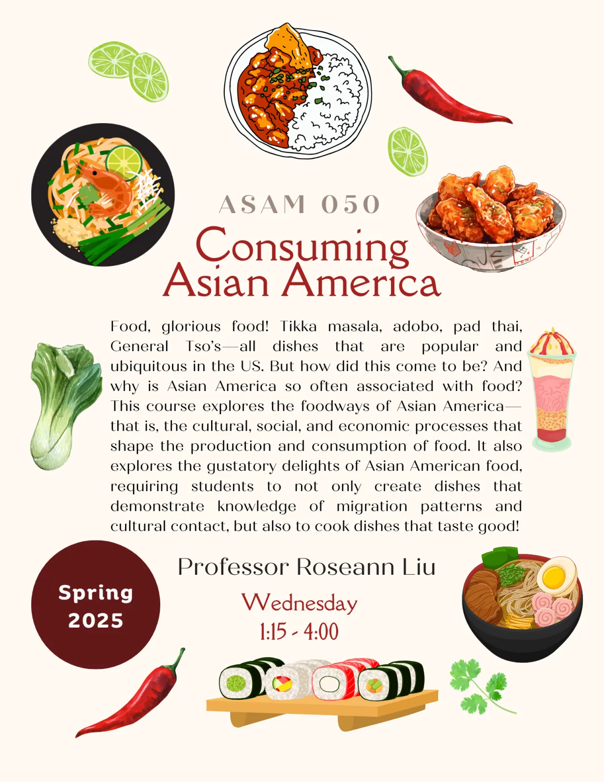 Course flyer for ASAM 050