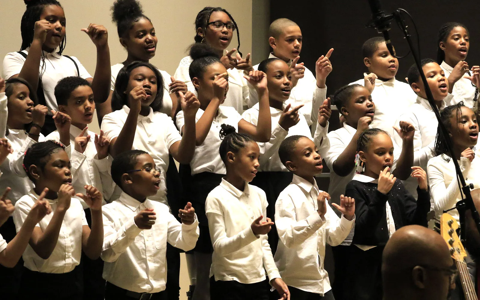 Chester Children's Chorus singing