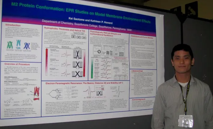 Kei Saotome '11 at the Biophysical Society Meeting in February 2011 in Baltimore Maryland.