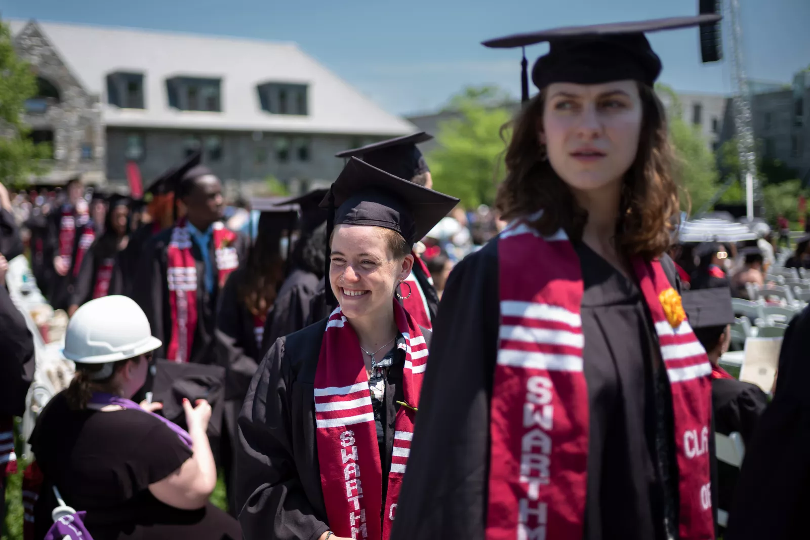 Graduates meet with parents