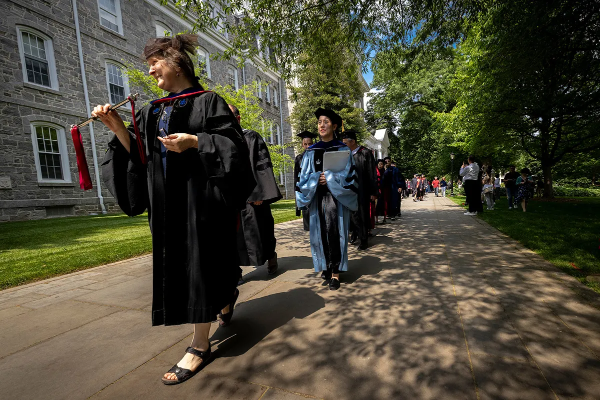 Faculty procession during baccalaureate