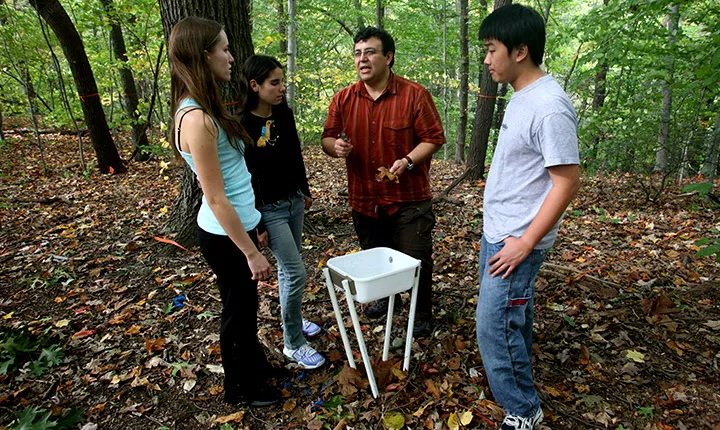 student research in crum woods