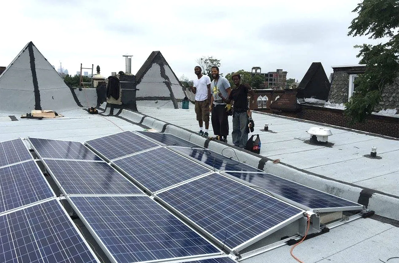 Solar install at the Serenity House, North Philadelphia