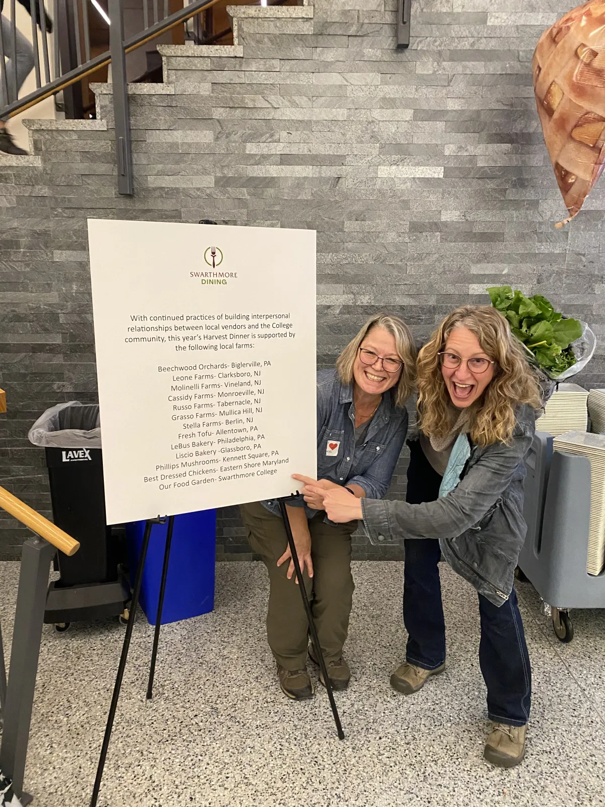 Professor Jennifer Pfluger and Green House and Garden Manager Rhonda Hilt