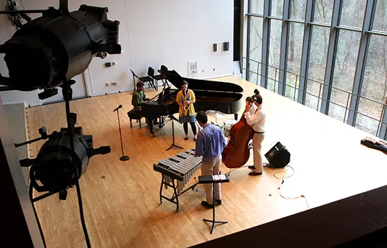 Jazz Combo rehearsal in Lang Concert Hall