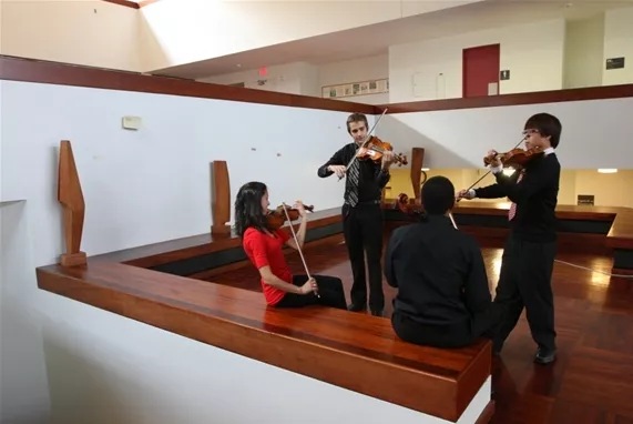 Chamber music in lobby