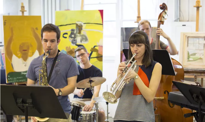 Student jazz band