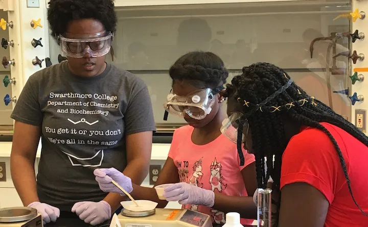 Students in lab