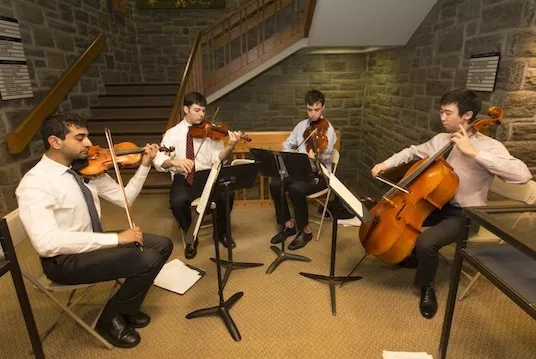 Quartet performs at Swarthmore's 150th birthday party