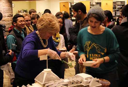 Tricia Maloney serves up Parrish cake