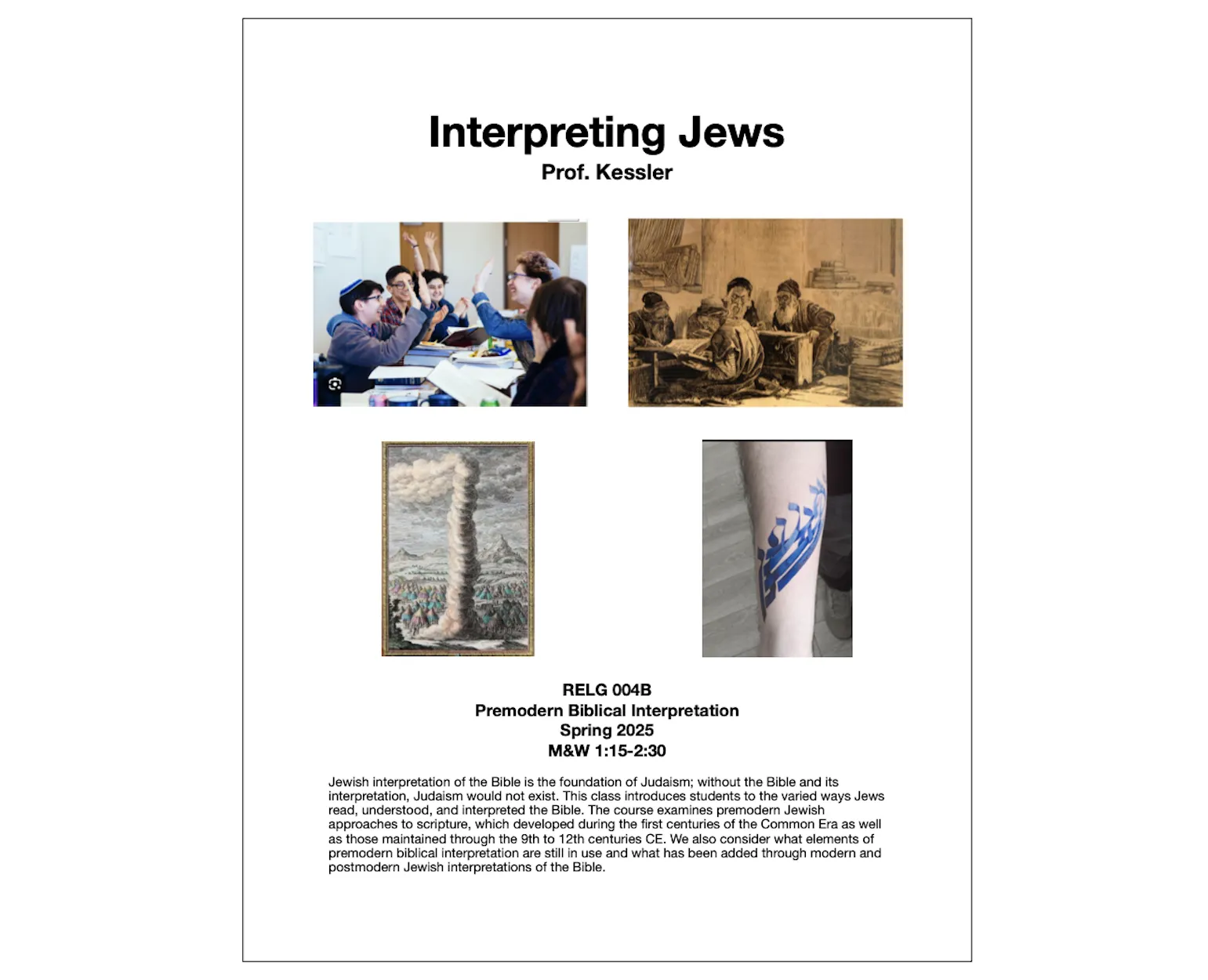 Interpreting Jews: Premodern Biblical Interpretation