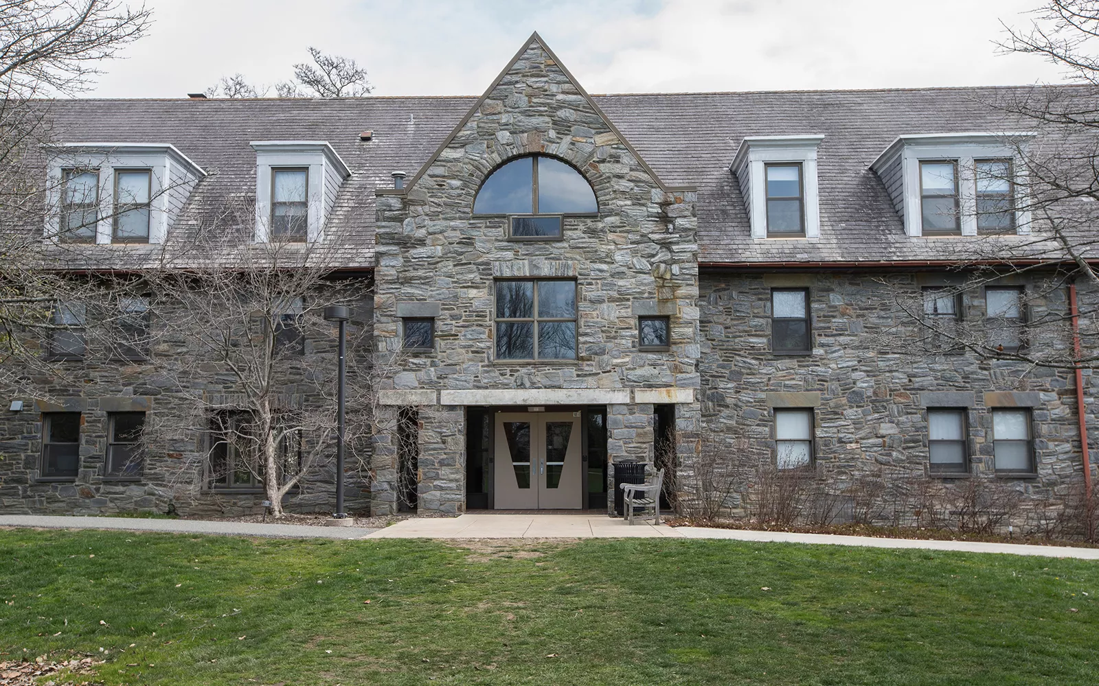 Exterior shot of Mertz Hall