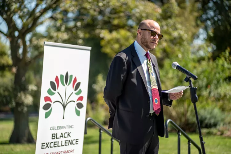 Anthony Foy at microphone