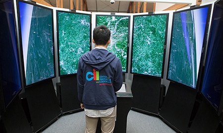 A student explores Google's mapping technology