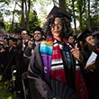 Students at commencement