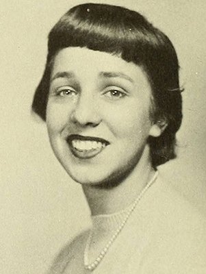 Maxine singer in yearbook photo