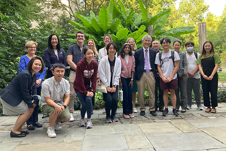 Group photo of members of the Japanese section and visitors from the University of Tokyo