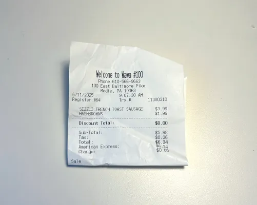 receipt