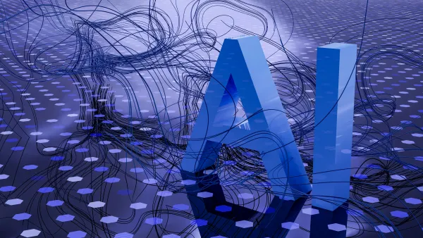 blue text reads "A.I." with a dark grayish-purple background