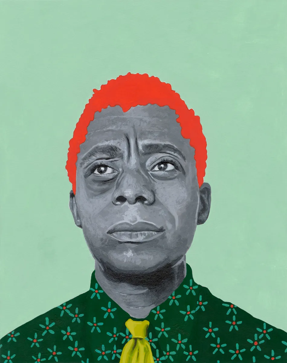 Painting of James Baldwin by Shannon Scates