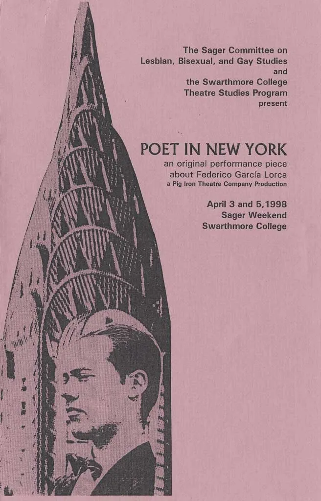 Poet in New York: an original performance piece about Federico Garcia Lorca