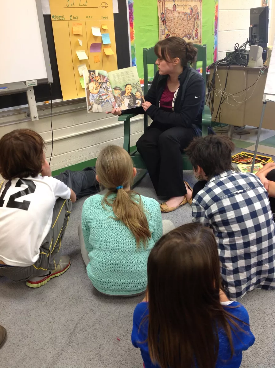 Student Teacher with pupils