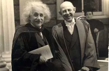 Albert Einstein and Swarthmore President Frank Aydelotte, 1938