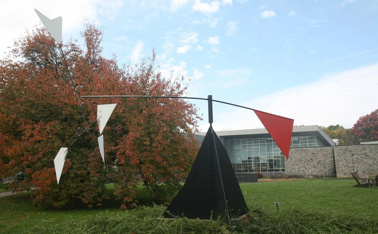 art sculpture in front of science center