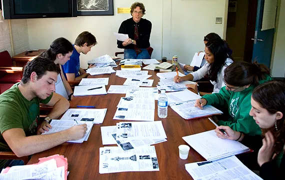 Students in a classroom