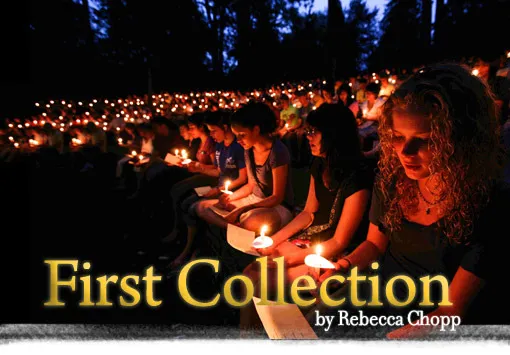 First Collection image - people with lit candle