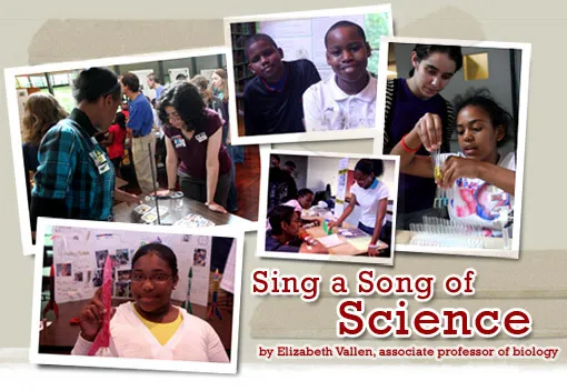 Sing a Song of Science by Elizabeth Vallen, associate professor of biology